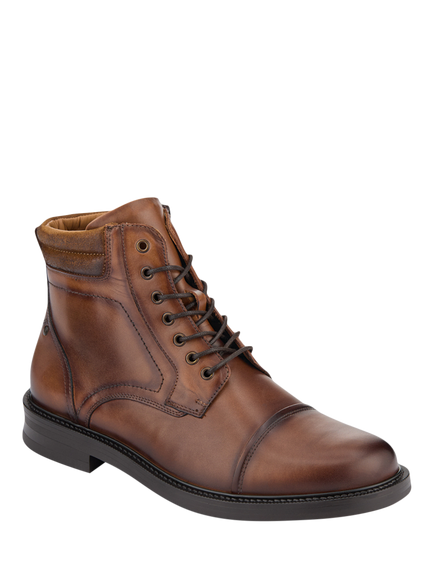 Jones Bootmaker Eugene Leather Lace Up Boots, Tan - view 2, Tan