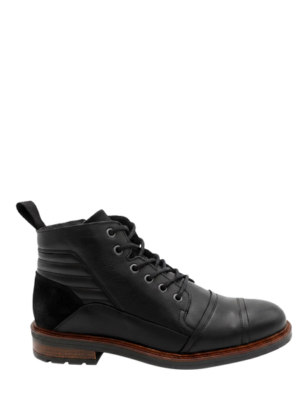 Jones Bootmaker Everett Wide Fit Leather Ankle Boots, Black, Black