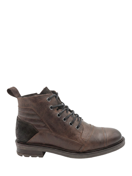 Jones Bootmaker Everett Wide Fit Leather Ankle Boots, Black, Dark Brown