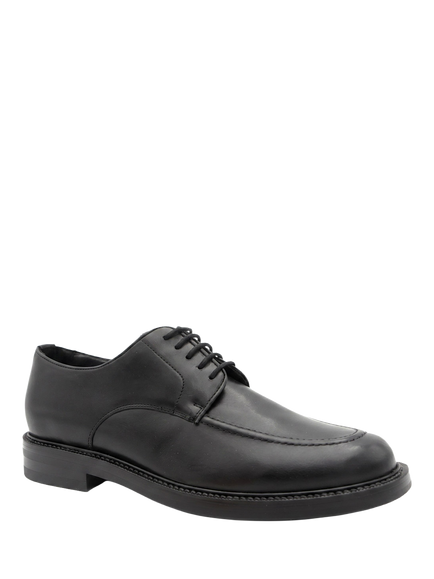 Jones Bootmakers Marsden Leather Derby Shoes, Black - view 2, Black