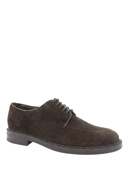 Jones Bootmaker Marsden Lace Up Derby Shoes, Dark Brown - view 2, Dark Brown
