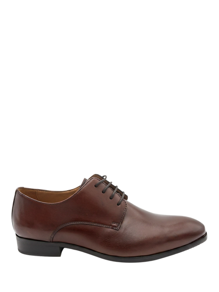 Jones Bootmaker Melvin Leather Oxford Shoes, Chestnut, Chestnut