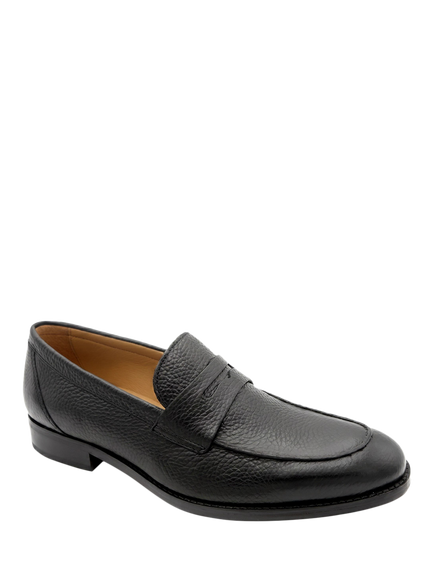 Jones Bootmaker Russell Leather Penny Loafers - view 2, Black