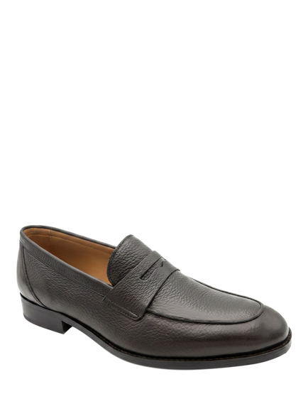 Jones Bootmaker Russell Leather Penny Loafers - view 2, Brown