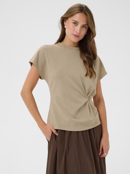 Saint Tropez TheoSZ Sculpted Side Twist Top, Weathered Teak, Weathered Teak