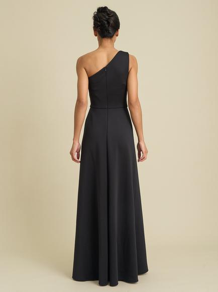 Gina Bacconi Madge One Shoulder Maxi Dress, Black - view 2, Black