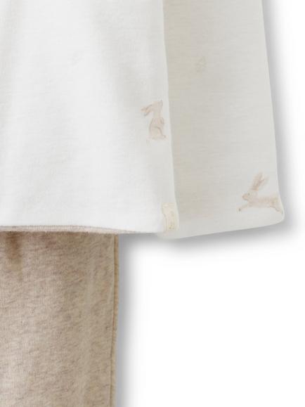 The White Company Baby Jacket and Joggers Set, Taupe Marl - view 2, Taupe Marl