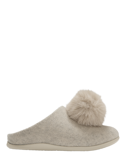 FitFlop IQ-SNUG Felt Slippers, Hazy Taupe