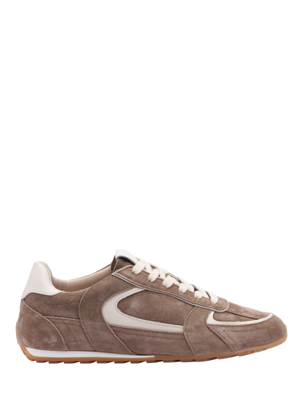 Mallet Acton Suede Lace Up Trainers, Brown
