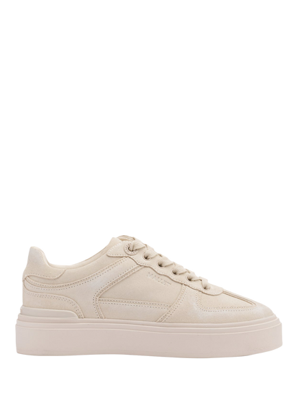Mallet Kingsbury Suede Lace Up Trainers, Taupe