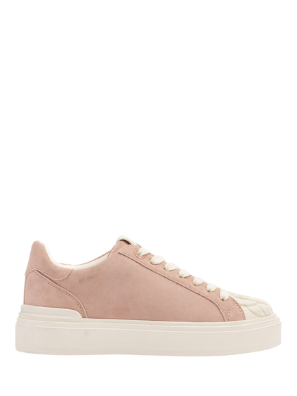 Mallet Bloomsbury Leather Lace Up Trainers, Pink