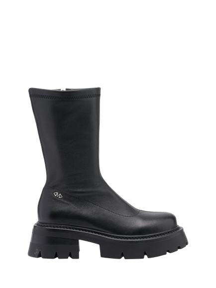 Mallet Maddie Leather Boots, Black, Black