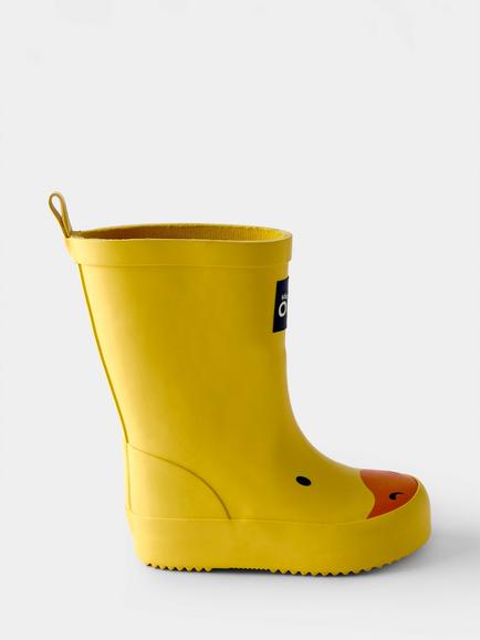 JoJo Maman Bébé Kids' Duck Wellington Boots, Yellow, Yellow