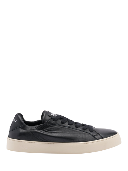 Mallet Sona Leather Lace Up Trainers, Black