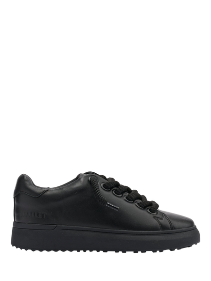 Mallet GRFTR Lite Soft Leather Trainers, Black