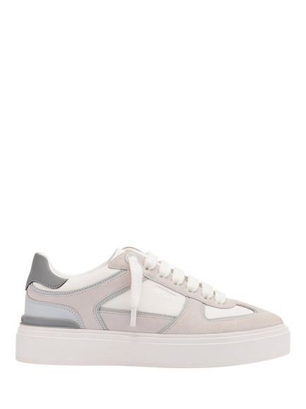 Mallet Kingsbury Leather Trainers, Grey