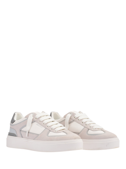 Mallet Kingsbury Leather Trainers - view 2, Grey