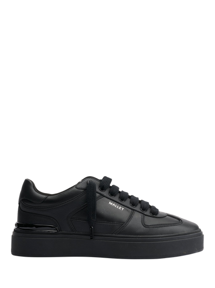 Mallet Kingsbury Leather Trainers, Black