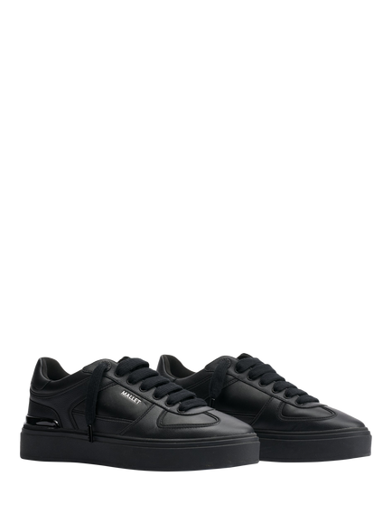 Mallet Kingsbury Leather Trainers - view 2, Black