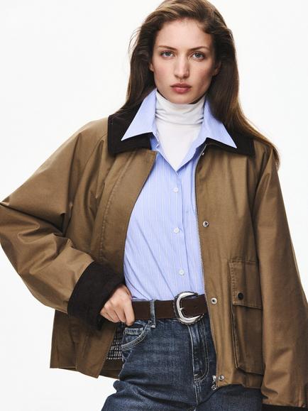 Mango Jazmin Parka, Beige, Beige