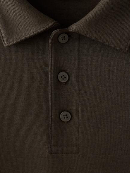Mango Regular Fit Polo Neck Sweatshirt - view 2, Brown