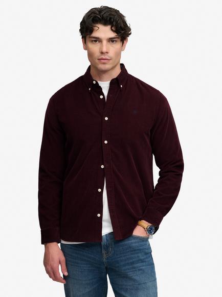 Superdry Classic Needle Corduroy Shirt, Winter Port