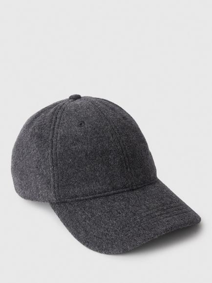 Whistles Wool Baseball Cap, Grey, Grey