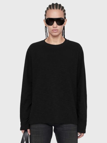 AllSaints Abel Long Sleeve T-Shirt, Jet Black