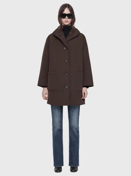 AllSaints Darcie Oversized Puffer Jacket, Espresso Brown - view 2, Espresso Brown