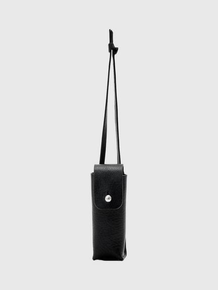 AllSaints Stud Leather Lipstick Case, Black, Black