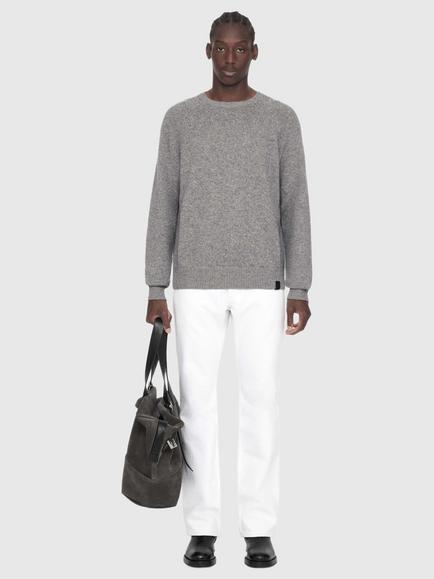 AllSaints Cove Crew Wool Blend Jumper - view 2, Grey Marl