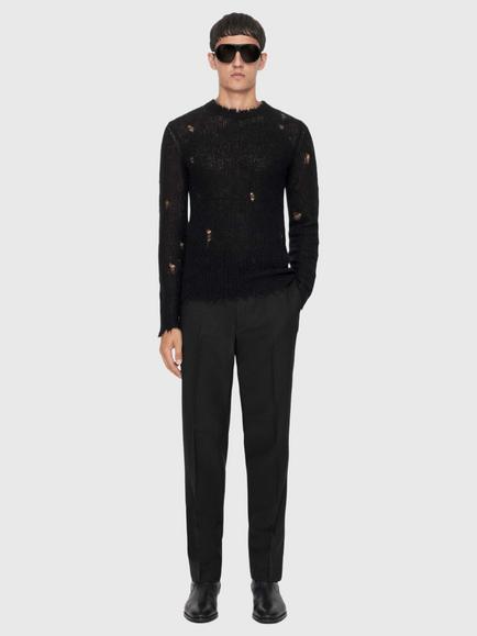 AllSaints Blunt Slim Fit Trousers - view 2, Black