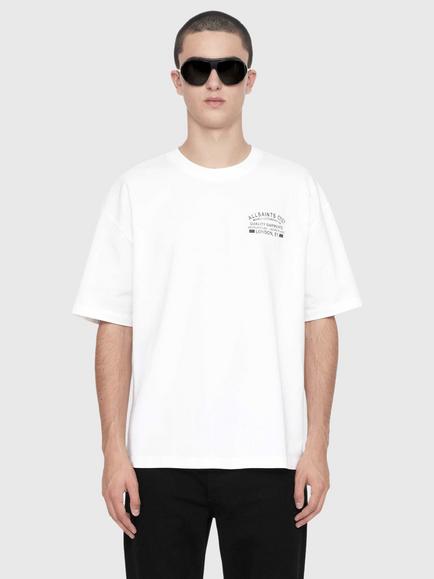 AllSaints Echo T-Shirt, White/Multi, White/Multi