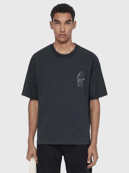 AllSaints Roller Relaxed Fit Graphic T-Shirt, Navy