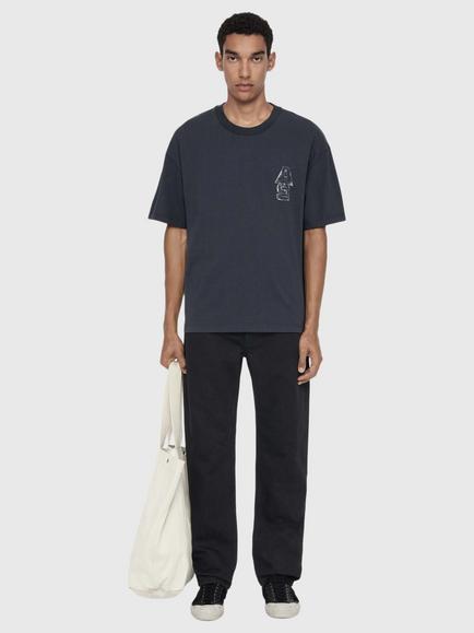 AllSaints Roller Relaxed Fit Graphic T-Shirt - view 2, Navy