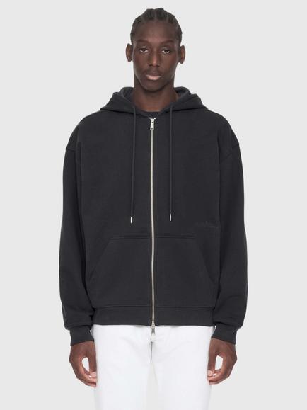 AllSaints Brax Cotton Hoodie, Nearly Black, Nearly Black