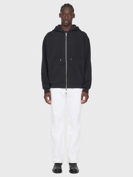 AllSaints Brax Cotton Hoodie, Nearly Black - view 2, Nearly Black