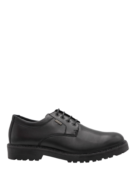 Jones Bootmaker Halewood Leather Derby Shoes, Dark Brown, Black