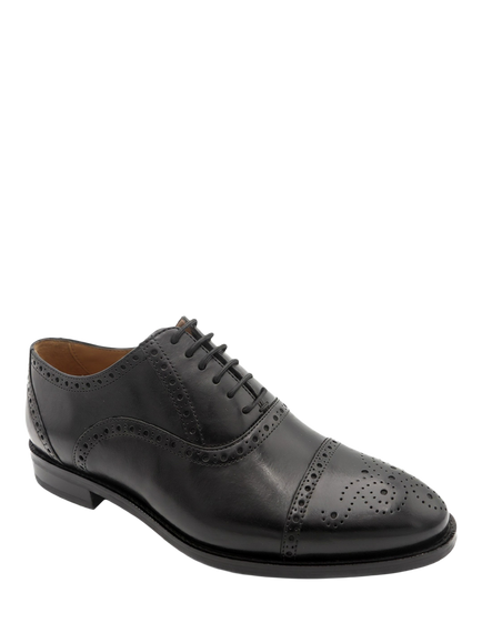 Jones Bootmaker Maynard Wide Fit Oxford Shoes, Black - view 2, Black