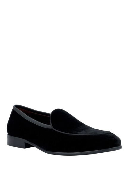 Dune London Sincerely Velvet Loafers - view 2, Black