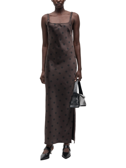 Samsøe Samsøe Sunna Maxi Dress, Brown/Black, Brown/Black