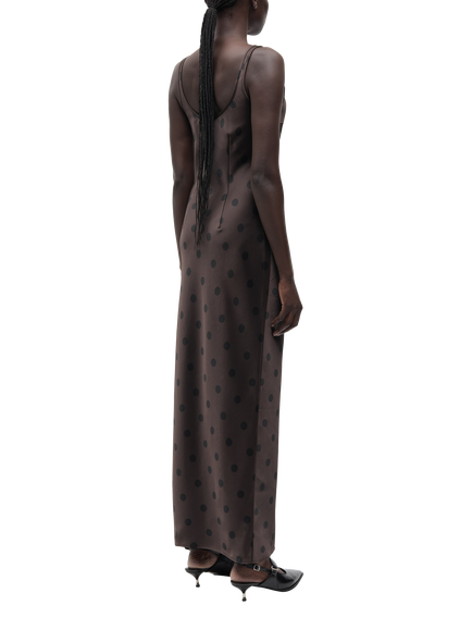 Samsøe Samsøe Sunna Maxi Dress, Brown/Black - view 2, Brown/Black