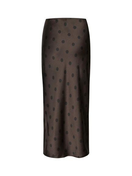 Samsøe Samsøe Saagnetta Maxi Skirt, Brown/Black - view 2, Brown/Black