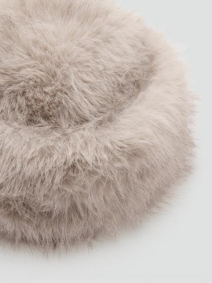 Mango Sculpted Plush Bucket Hat - view 2, Raw
