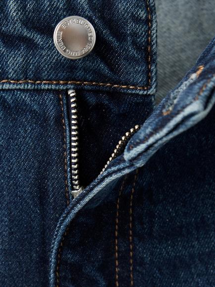 Mango Cindy Mid Rise Straight Leg Jeans, Navy - view 2, Navy