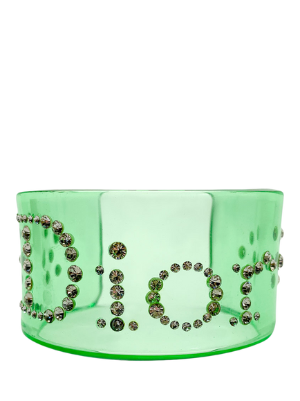 Pre-loved Vintage Dior Galliano Apple Cuff, Green, Green