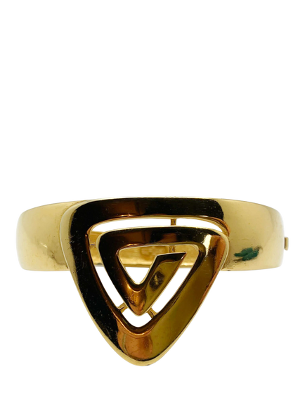 Pre-loved Vintage Givenchy Cuff, Dated 1976, Gold, Gold