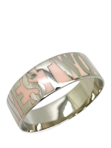 Pre-loved Vivienne Westwood Enamel Bangle, Silver, Silver