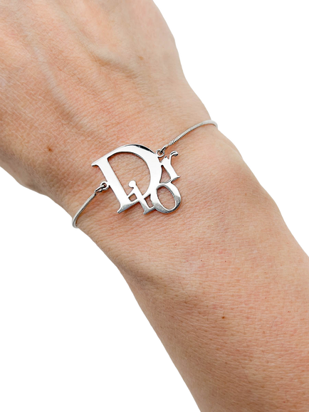 Pre-loved Vintage Dior Trotter Bracelet, Circa 2000s, Silver - view 2, Silver
