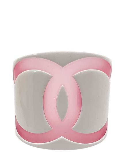 Pre-loved Vintage CHANEL Cuff, Dated 2001, Pink, Pink